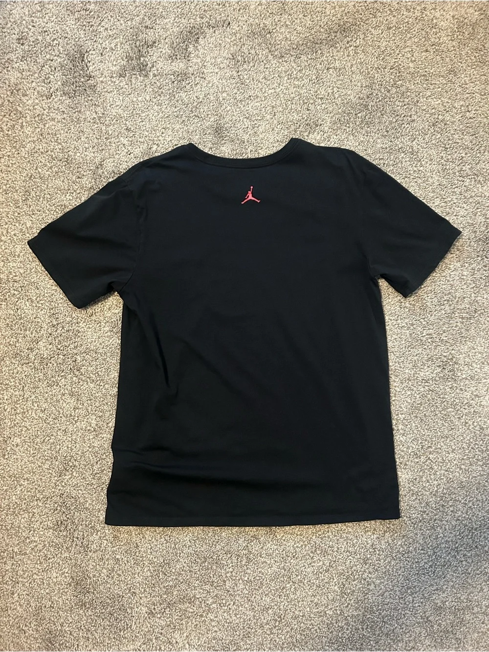 Jordan Mens Large TWO3 Flu Game Graphic Shirt Black Red Tee
